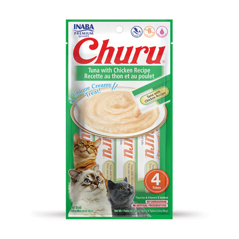 Inaba Churu Tuna with Chicken Cream Treats for Cats 15gm