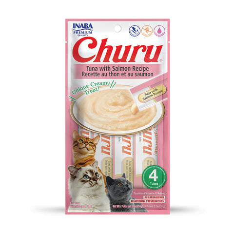 Churu Tuna with Salmon Cream Treats for Cats 15gm