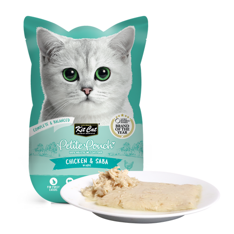 Kit Cat Petite Pouch Complete & Balanced Chicken and Saba 70g