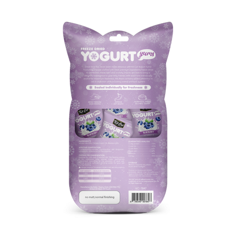 Kit Cat Freeze Dried Yogurt Yums Blueberry (1G x 10 Bags)