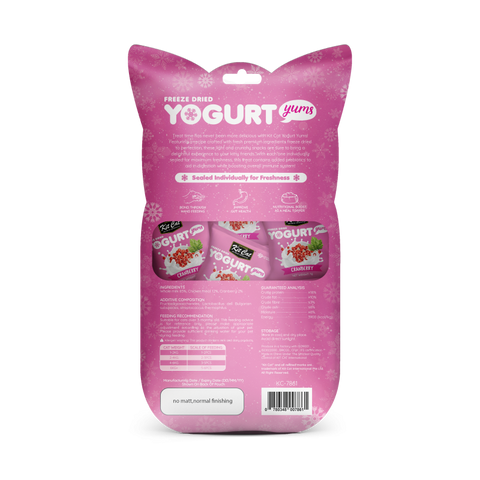 Kit Cat Freeze Dried Yogurt Yums Cranberry (1G X 10 Bags)