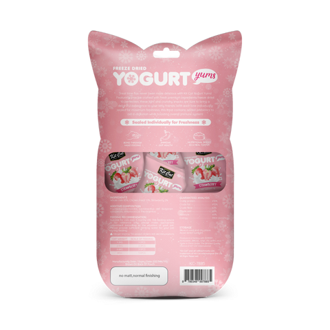 Kit Cat Freeze Dried Yogurt Yums Strawberry (1G X 10 Bags)