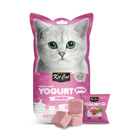 Kit Cat Freeze Dried Yogurt Yums Cranberry (1G X 10 Bags)