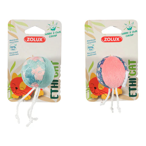 Zolux Catnip Ball Fun Toy for Cats Pink