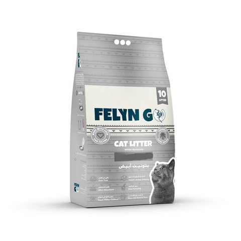 Felyn Go Cat Litter White Bentonite High Clumping Unscented