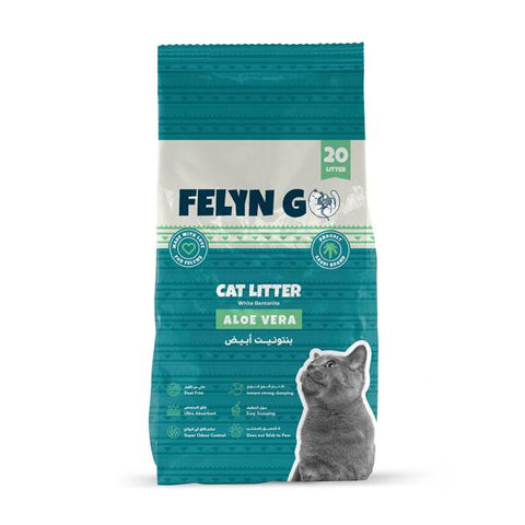 Felyn Go Cat Litter Bentonite High Clumping Aloe Vera Scent