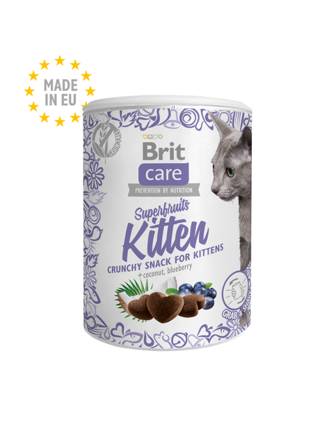 Brit Crunchy Snack for Kittens Coconuts & Blueberry 100g