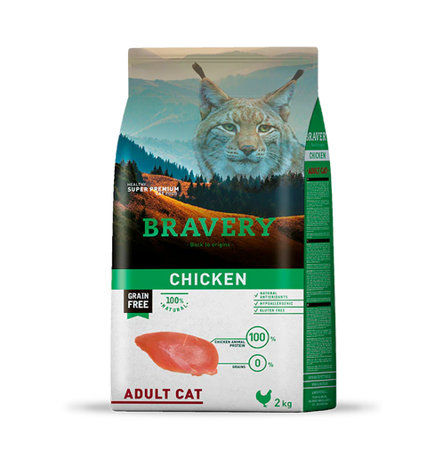 Bravery Chicken Dry Food for Adult Cats