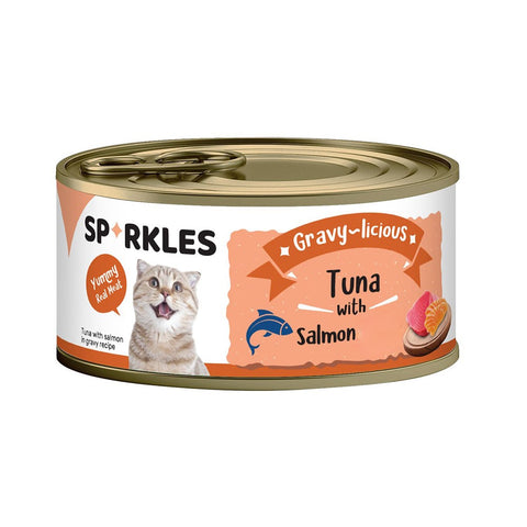 Sparkles Wet Cat Food Tuna & Salmon 80g