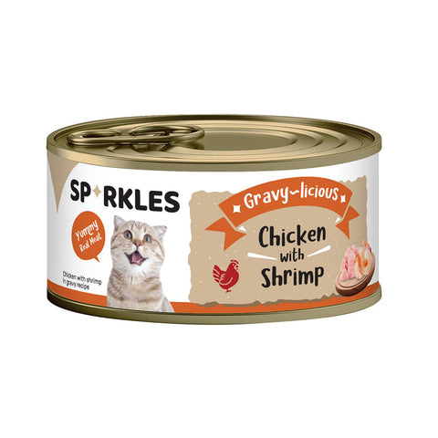 Sparkles Wet Cat Food Chicken & Shrimp 80g