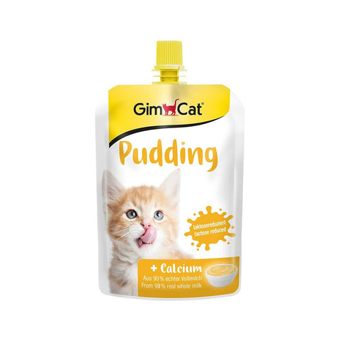 GimCat Pudding with Calcium Cat Creamy Treat 150g