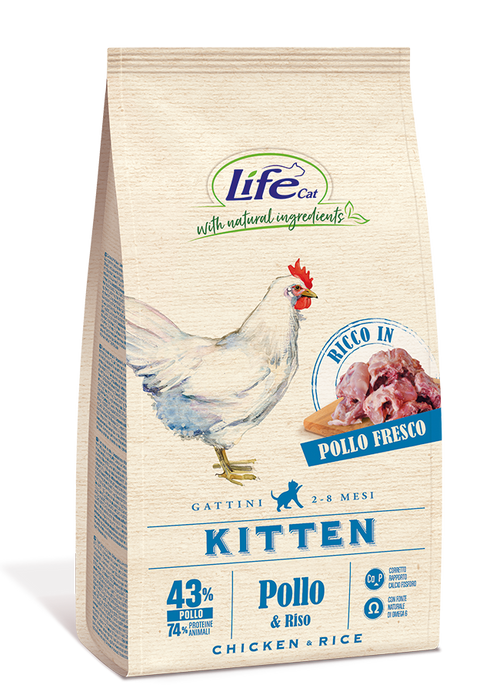 Life Cat Chicken Dry Food for Kittens 400g