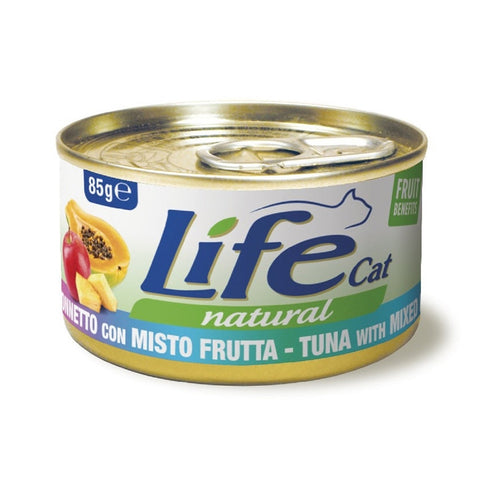 Life Cat Tuna & Mixed Fruits Cans for Adult Cats 85g
