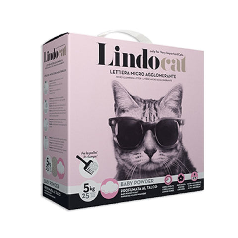 Lindo Cat Anti Odor Luxurious Cat Litter Baby Powder 5L