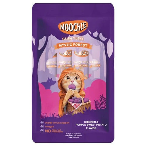 Moochie Chicken & Purple Sweet Potato Flavor Cat Treat 5X 15G Pouch