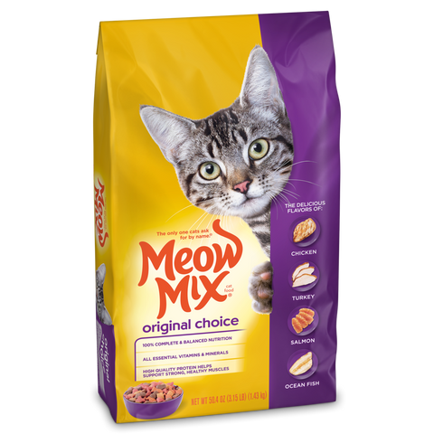 Meow Mix Original Choice Dry Food for Adult Cats 2.86kg