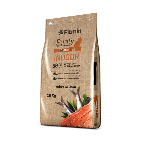 Fitmin Cat Purity Indoor Dry Food with Salmon 10kg