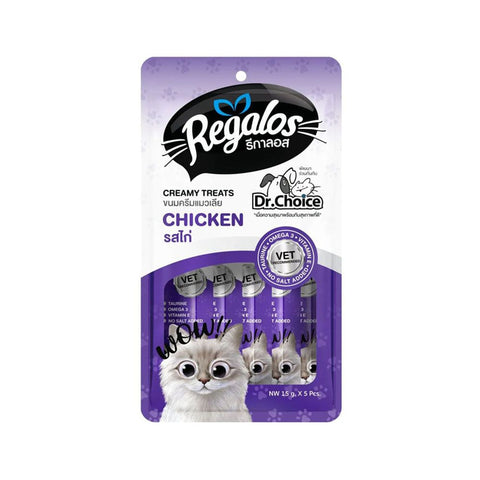 Regalos Treat Creamy Chicken Flavor 15g x5 Bags