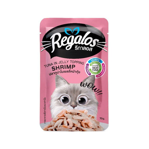 Regalos Tuna in Jelly Topping Shrimp Pouches 70g