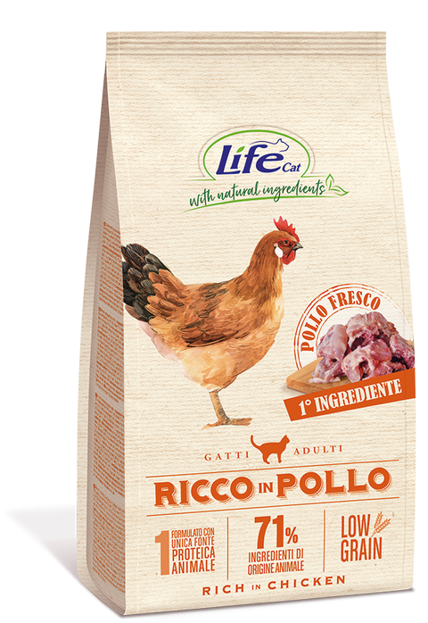 Life Cat Chicken Dry Food for Adult Cats 400g