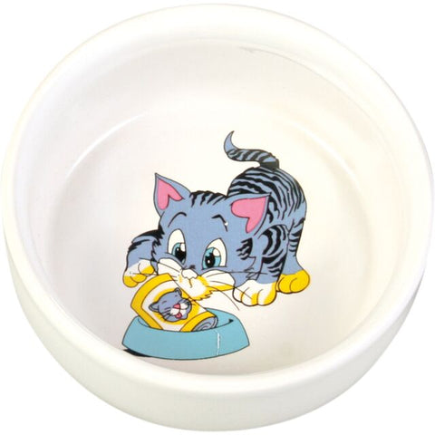 Trixie Ceramic Bowl Little Kitten 12cm 200Ml