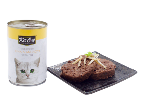 KitCat Grain Free Wild Caught Tuna & Anchovy 400g