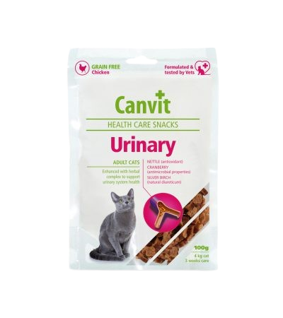 Canvit Urinary Healthy Care Snack - Grain Free Chicken Snacks 100g