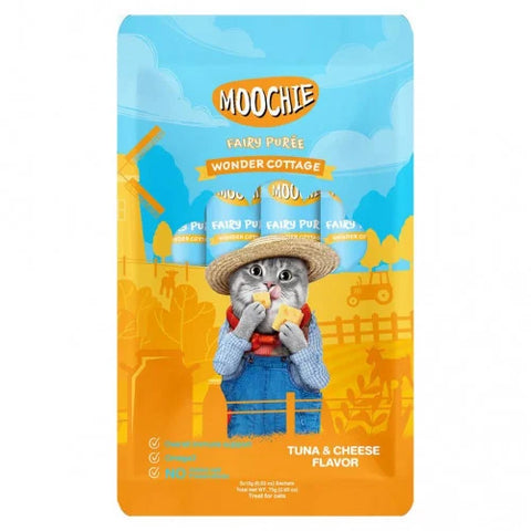 Moochie Wonder Cottage Tuna & Cheese Flavor Cats Treats 5X 15g Pouch