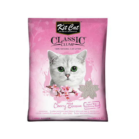 KitCat Classic Clumping Litter Cherry Blossom 7kg