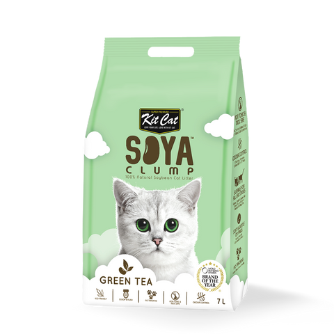 Kit Cat Soy Litter Green Tea Scent for Cats 7L